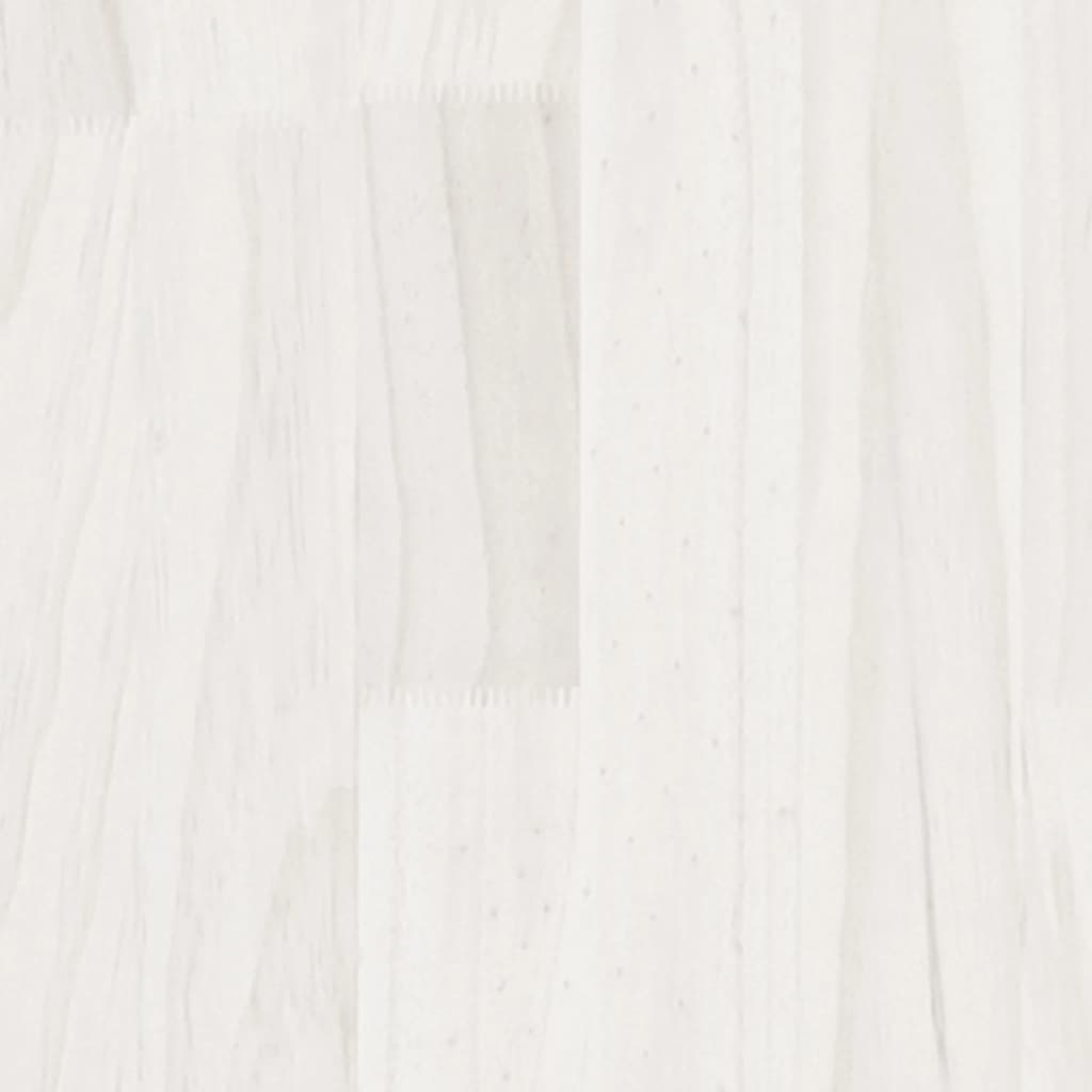 Bookcase/room divider white 60x35x167 cm solid pine wood
