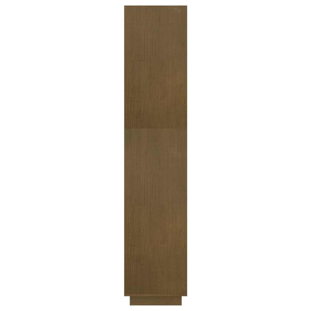 Bookcase/room divider honey brown 60x35x167 solid pine wood