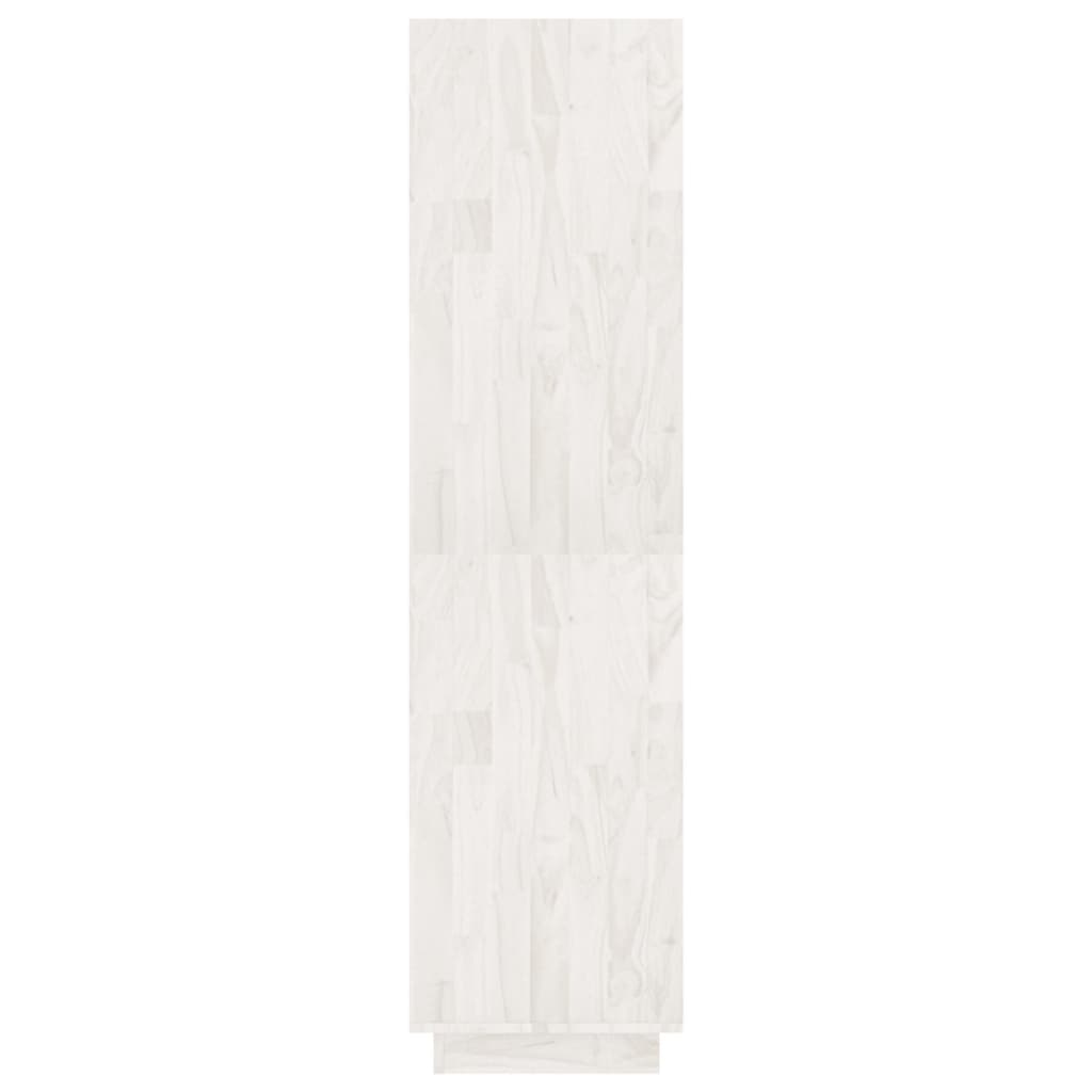 Bibliothèque/séparateur de pièce blanc 80x35x135 cm bois de pin massif