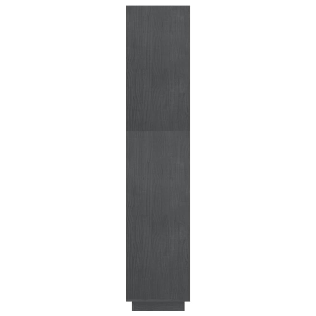 Bibliothèque/séparateur de pièce gris 80x35x167 cm bois de pin massif