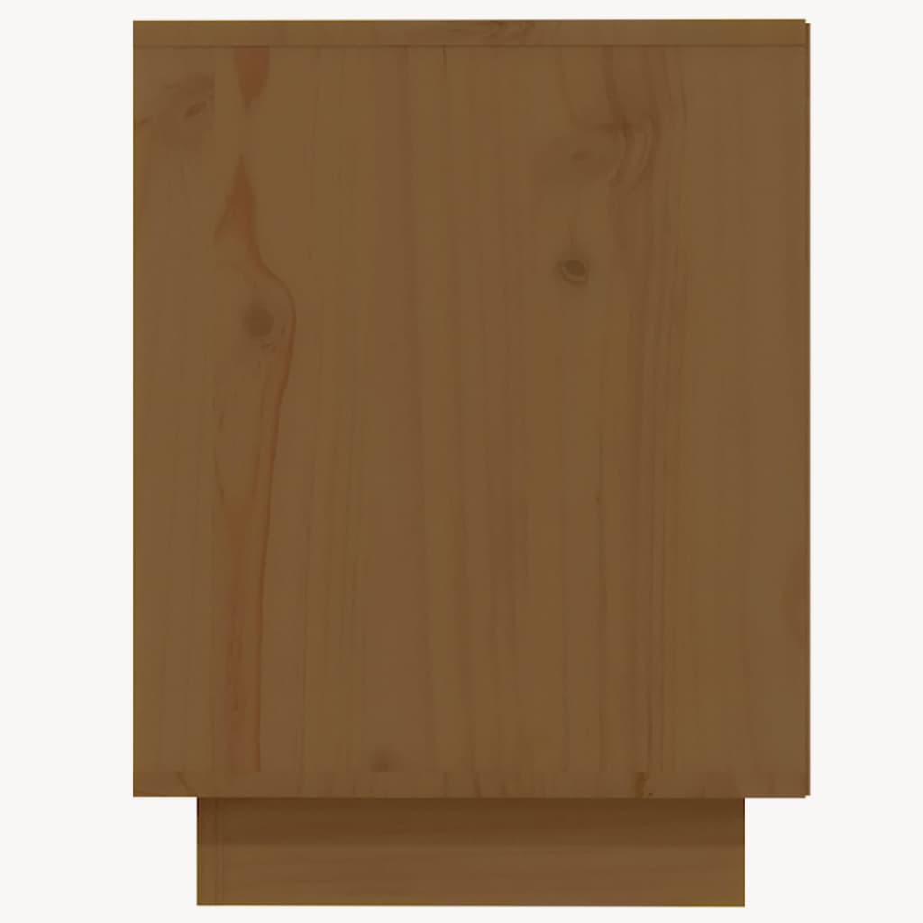 Shoe rack honey brown 110x34x45 cm solid pine wood