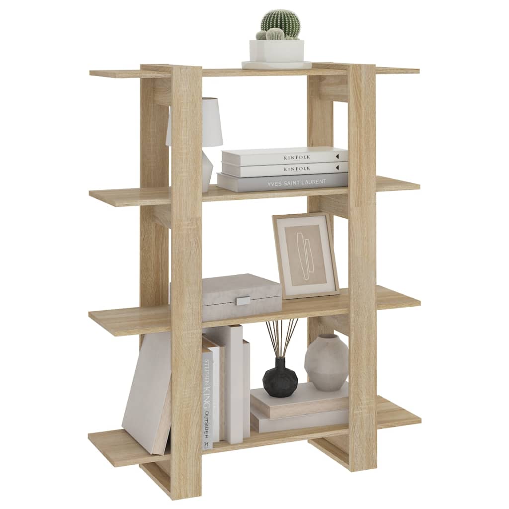 Bibliothèque/séparateur de pièce Chêne Sonoma 100x30x123,5 cm