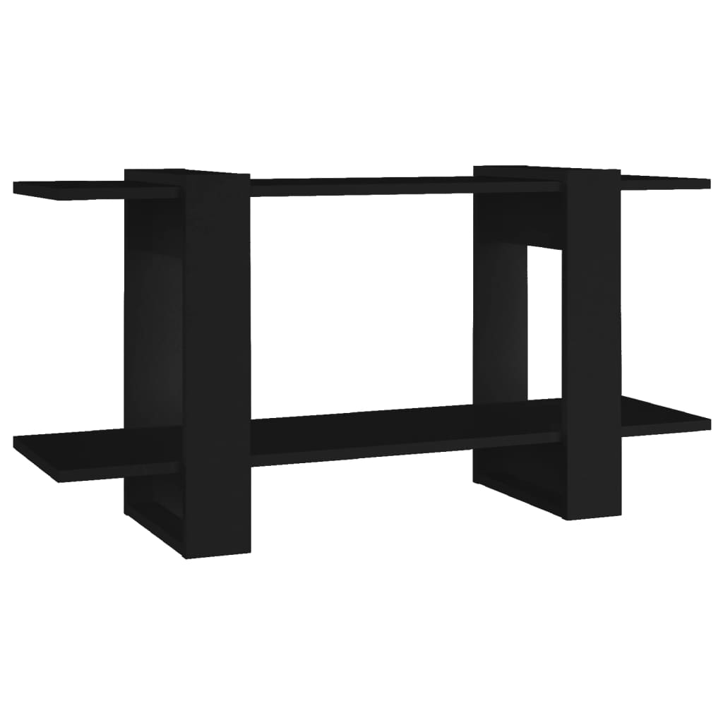 Bookcase black 100x30x51 cm wood material