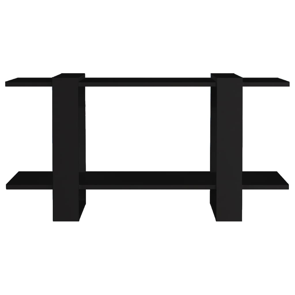 Bookcase black 100x30x51 cm wood material