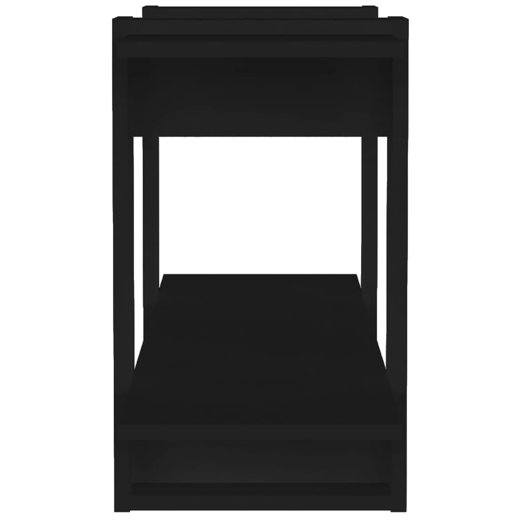 Bookcase black 100x30x51 cm wood material