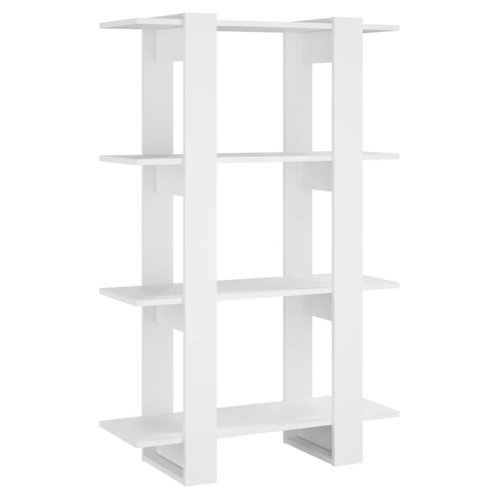 Bookcase/room divider white 80x30x123.5 cm