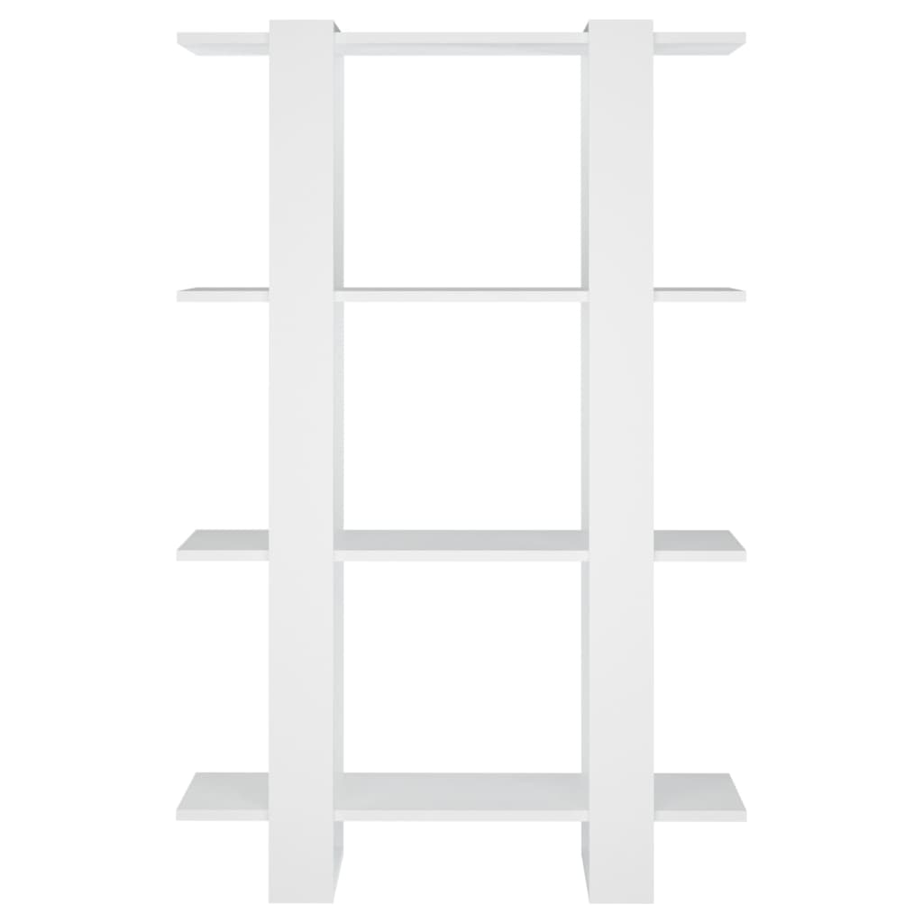 Bookcase/room divider white 80x30x123.5 cm