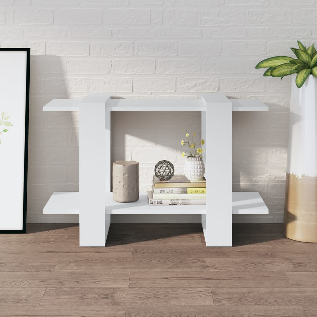 Bookcase/room divider white 80x30x51 cm