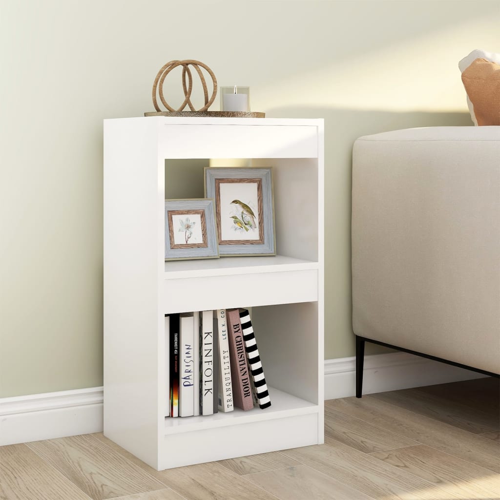 Bookcase/room divider white 40×30×72cm
