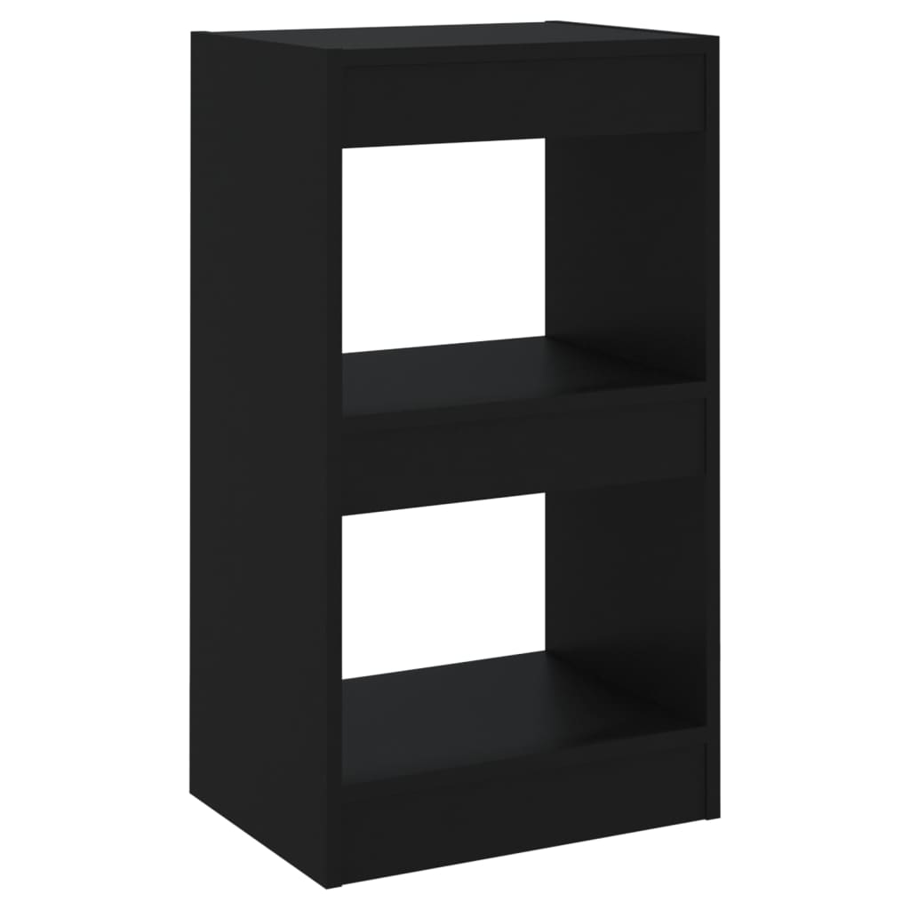 Bibliothèque/séparateur de pièce noir 40×30×72cm