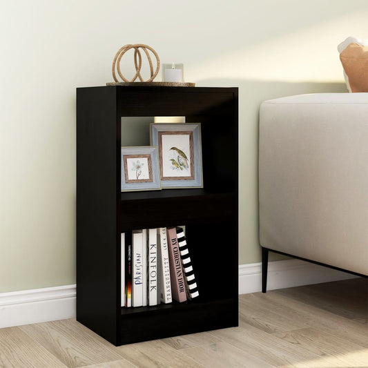 Bibliothèque/séparateur de pièce noir 40×30×72cm