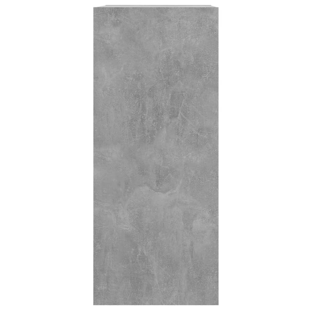 Bibliothèque/séparateur de pièce gris béton 40x30x72 cm