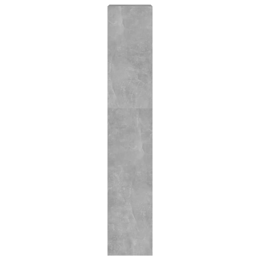 Bibliothèque/séparateur de pièce gris béton 40x30x166 cm