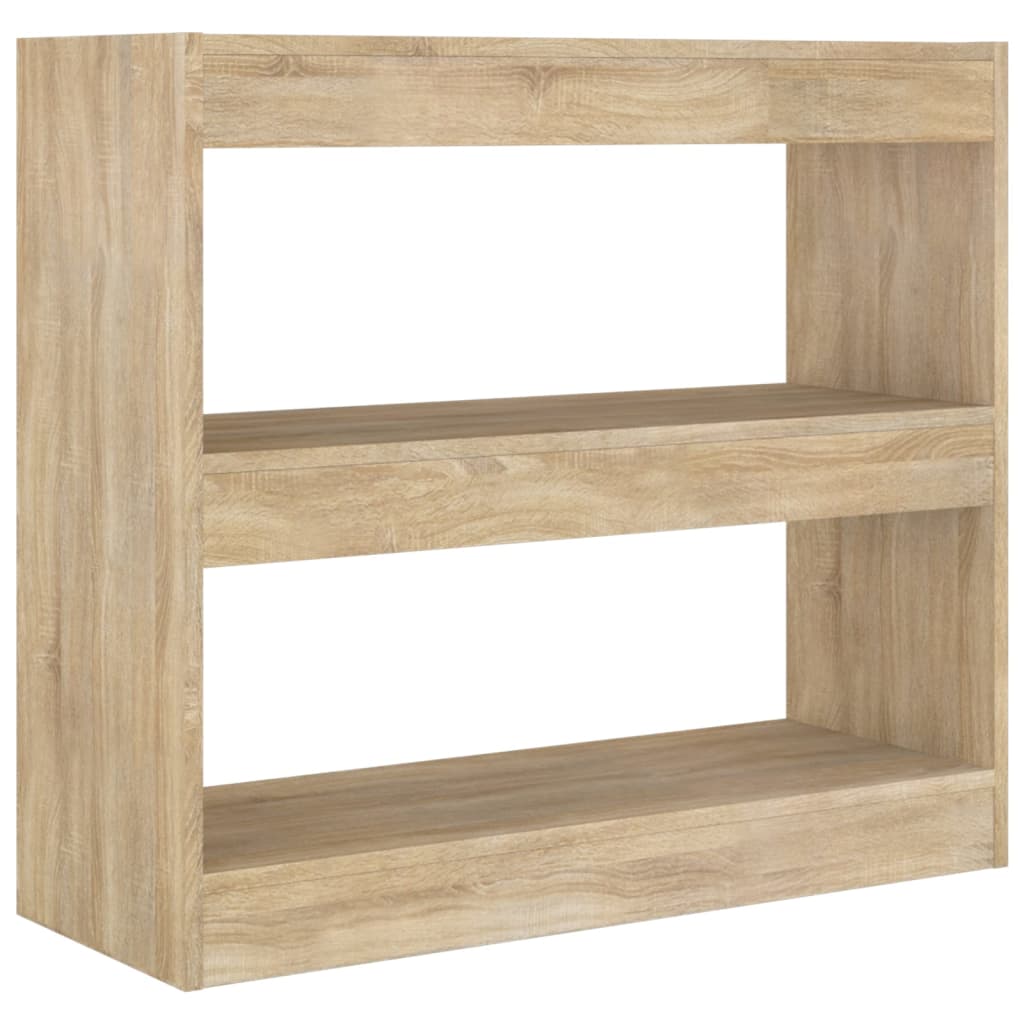 Bibliothèque/séparateur de pièce Chêne Sonoma 80x30x72 cm