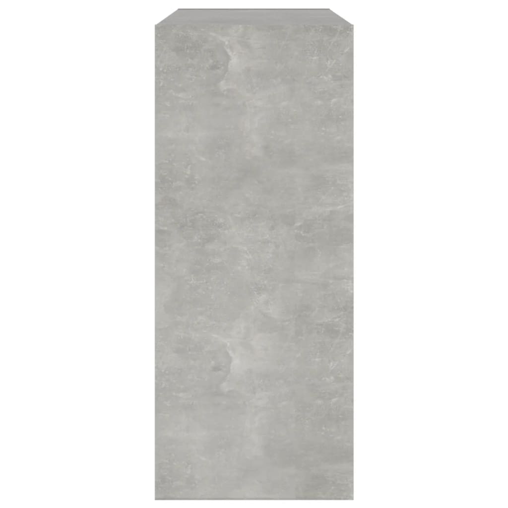 Bibliothèque/séparateur de pièce gris béton 80x30x72 cm