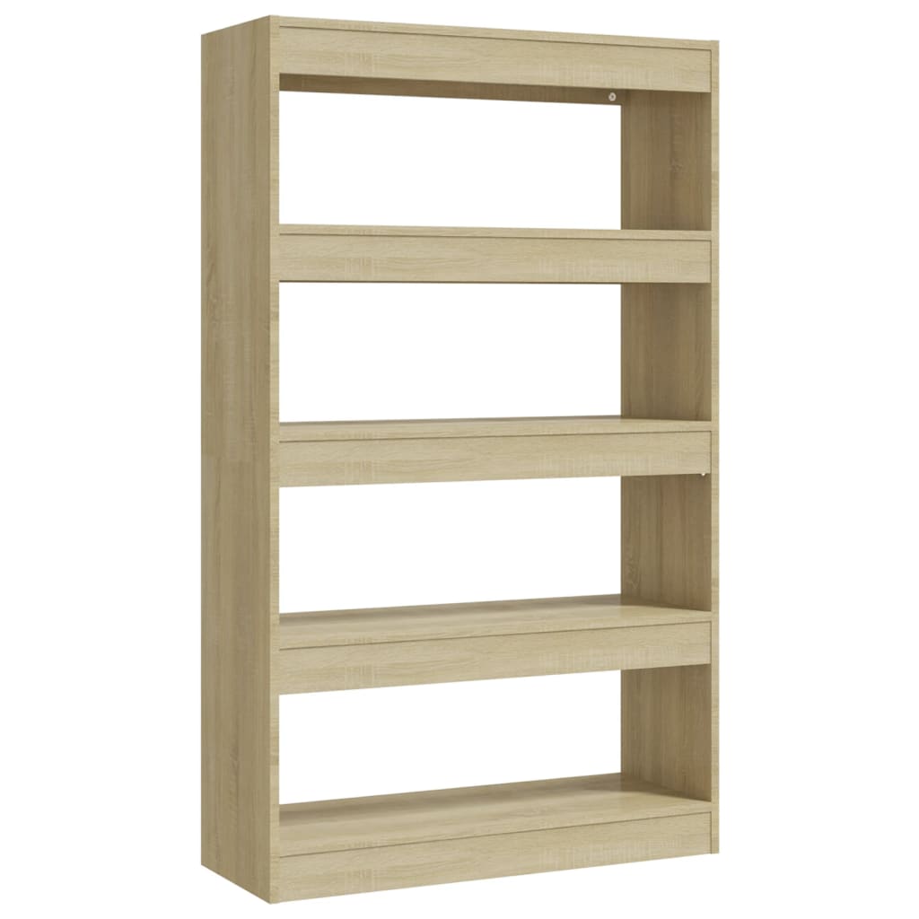 Bibliothèque/séparateur de pièce Chêne Sonoma 80x30x135 cm matériau bois