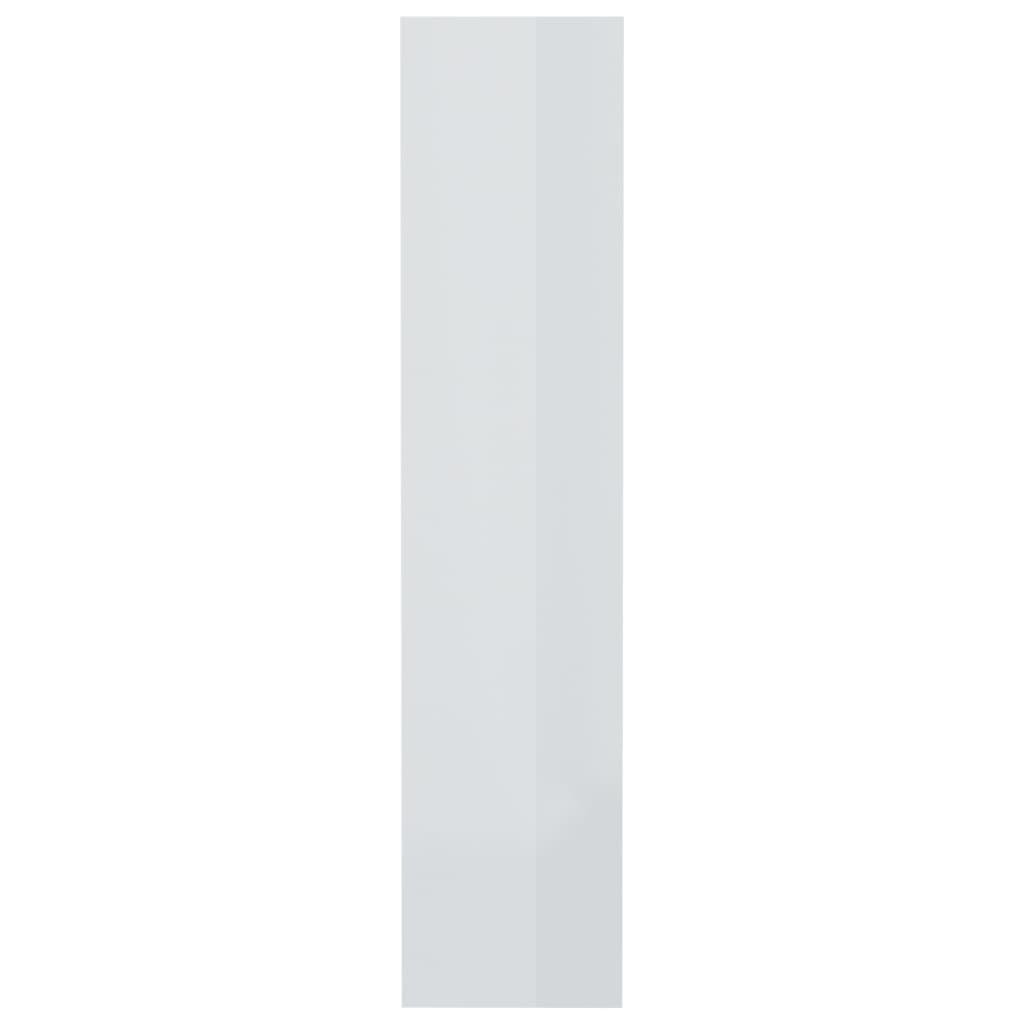 Bibliothèque/séparateur de pièce blanc brillant 80x30x135cm en bois
