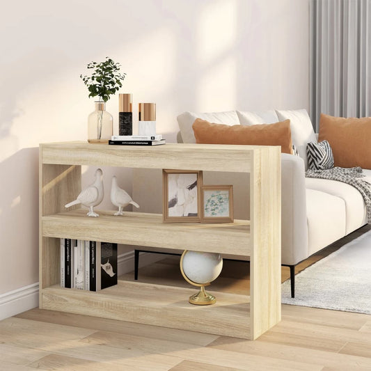 Bibliothèque/séparateur de pièce Chêne Sonoma 100x30x72 cm