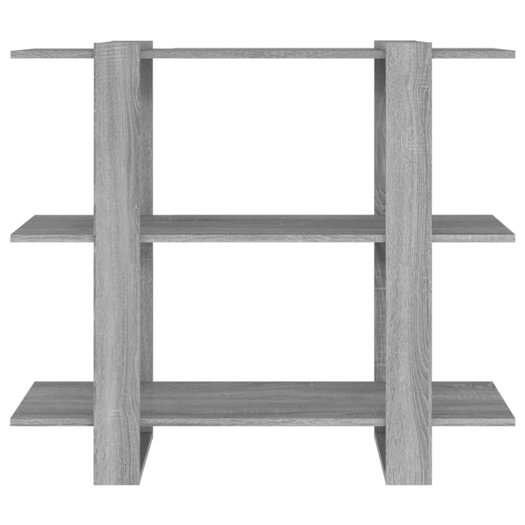 Bibliothèque/séparateur de pièce Gris Sonoma 100×30×87 cm