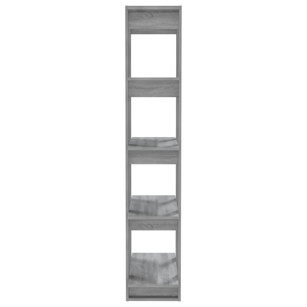 Bibliothèque/séparateur de pièce gris Sonoma 80x30x160 cm matériau bois