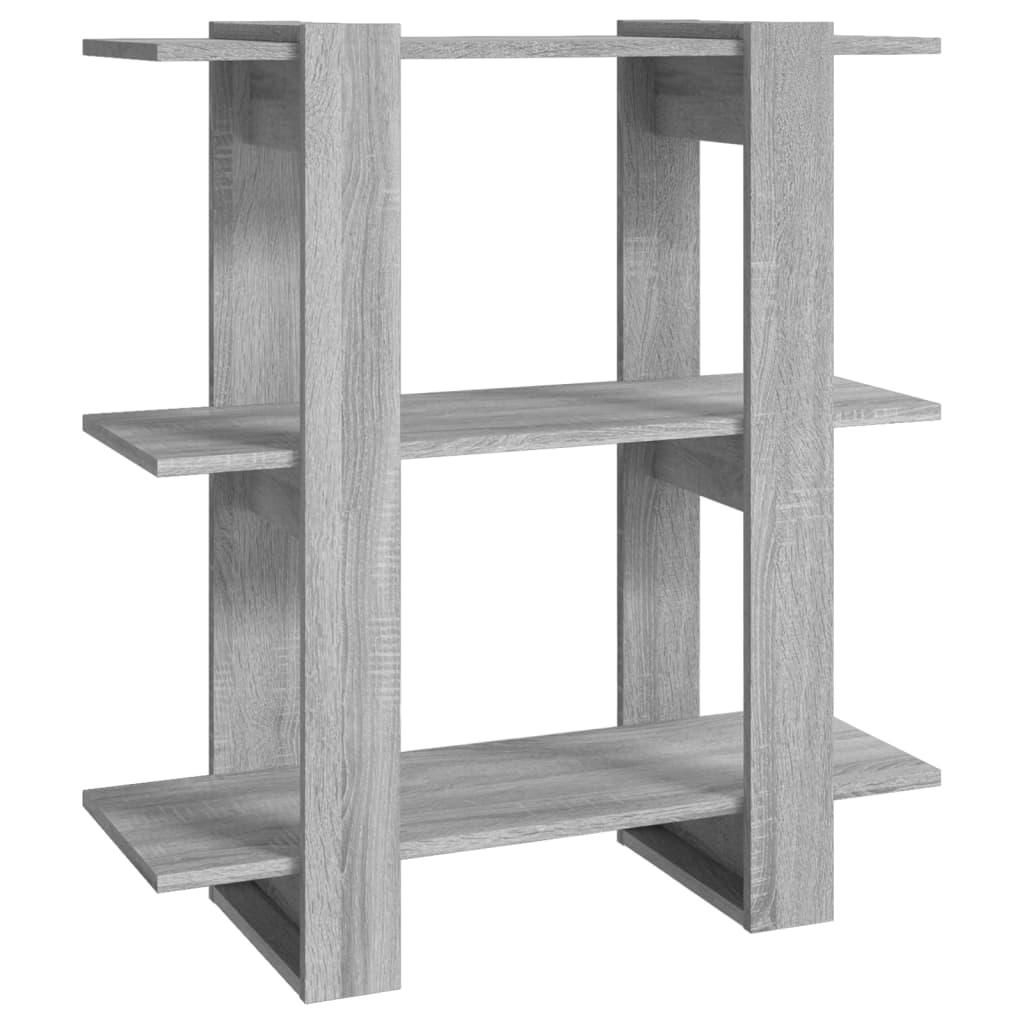 Bibliothèque/séparateur de pièce gris Sonoma 80x30x87 cm