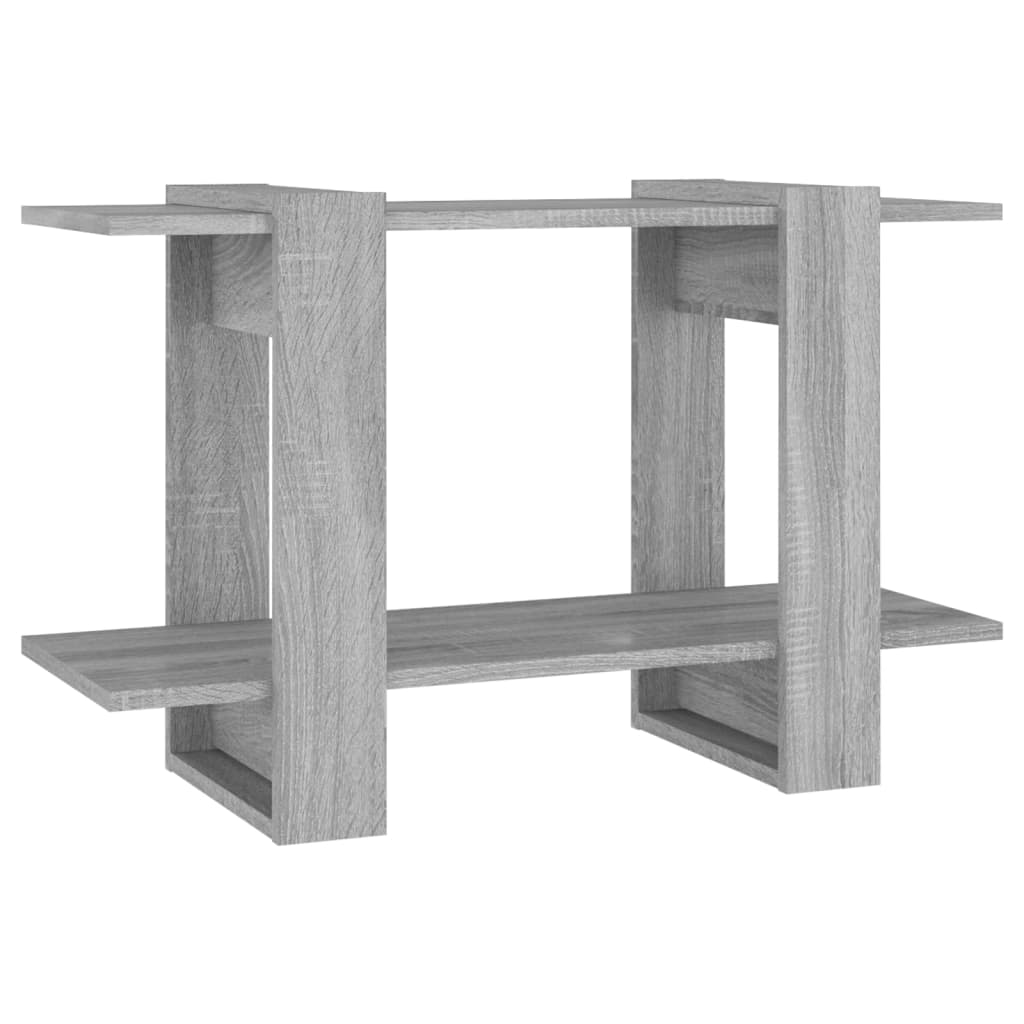 Bibliothèque/séparateur de pièce gris Sonoma 80x30x51 cm
