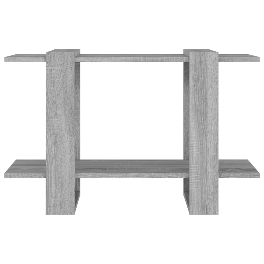 Bibliothèque/séparateur de pièce gris Sonoma 80x30x51 cm