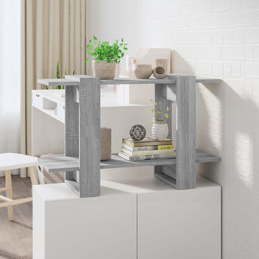 Bibliothèque/séparateur de pièce gris Sonoma 80x30x51 cm