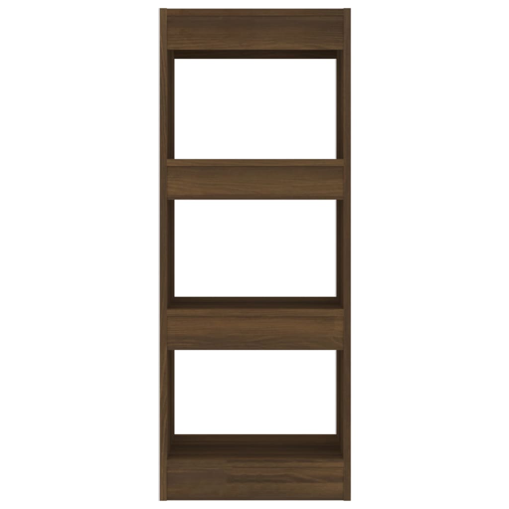 Bibliothèque/séparateur de pièce chêne brun 40x30x103cm matériau bois