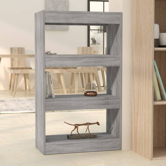 Bibliothèque/séparateur de pièce gris Sonoma 60x30x103 cm matériau bois