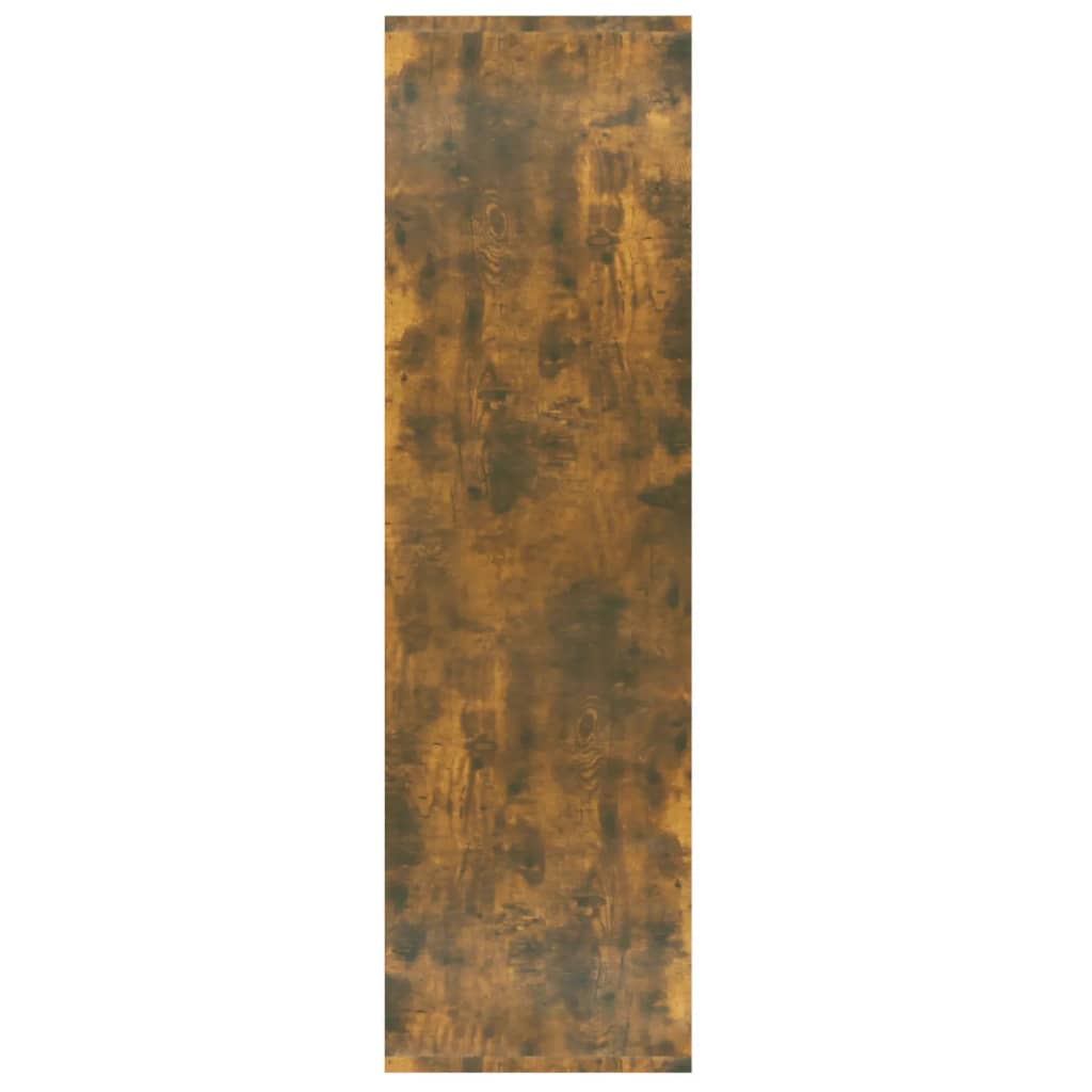 Bibliothèque/séparateur de pièce chêne fumé 80x30x103 cm matériau bois