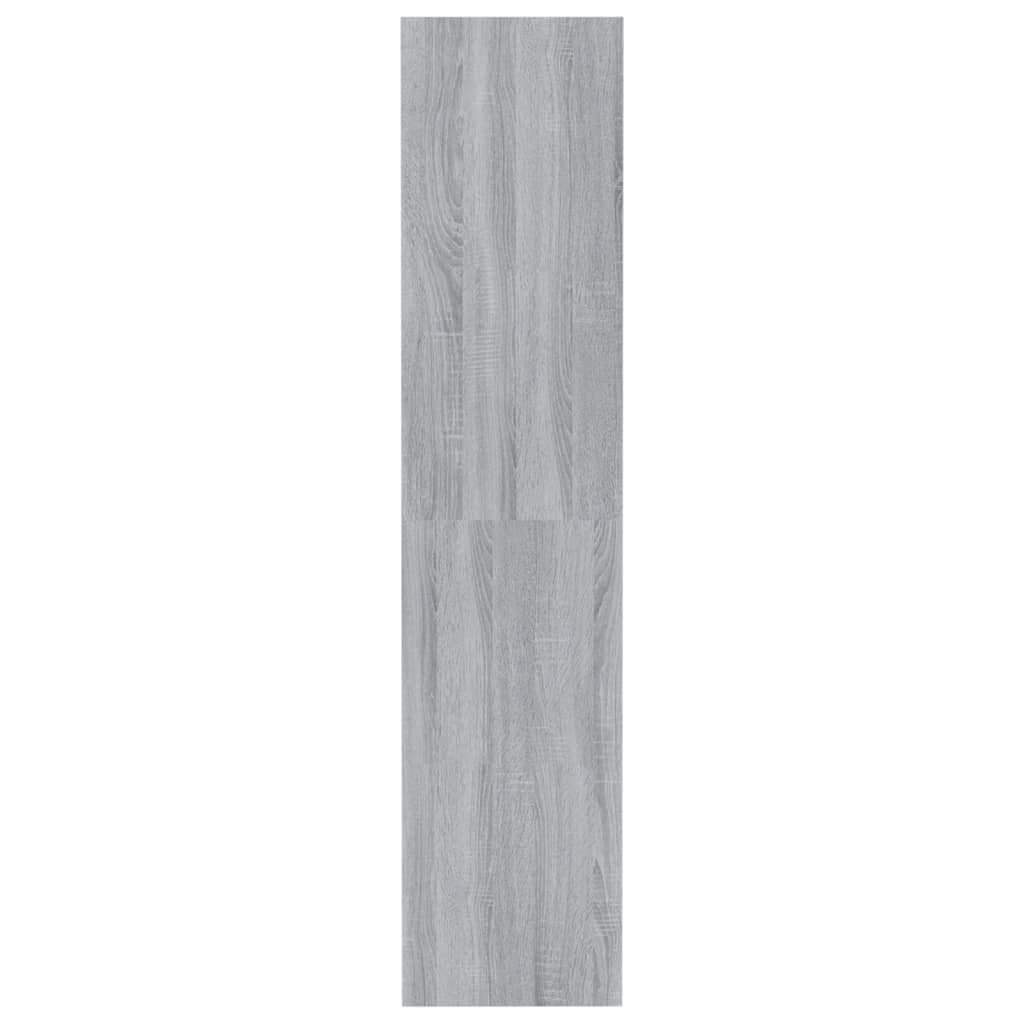 Bibliothèque/séparateur de pièce gris Sonoma 80x30x135 cm matériau bois