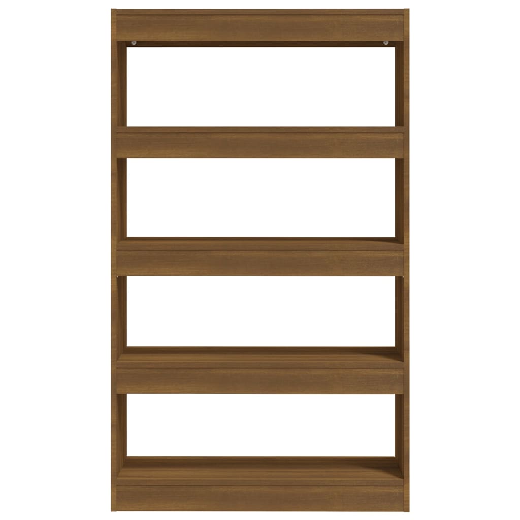Bibliothèque/séparateur de pièce chêne brun 80x30x135 cm matériau bois