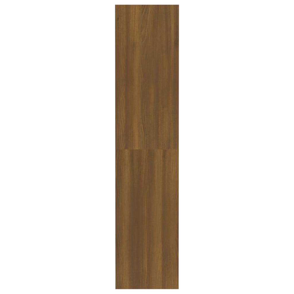 Bibliothèque/séparateur de pièce chêne brun 80x30x135 cm matériau bois