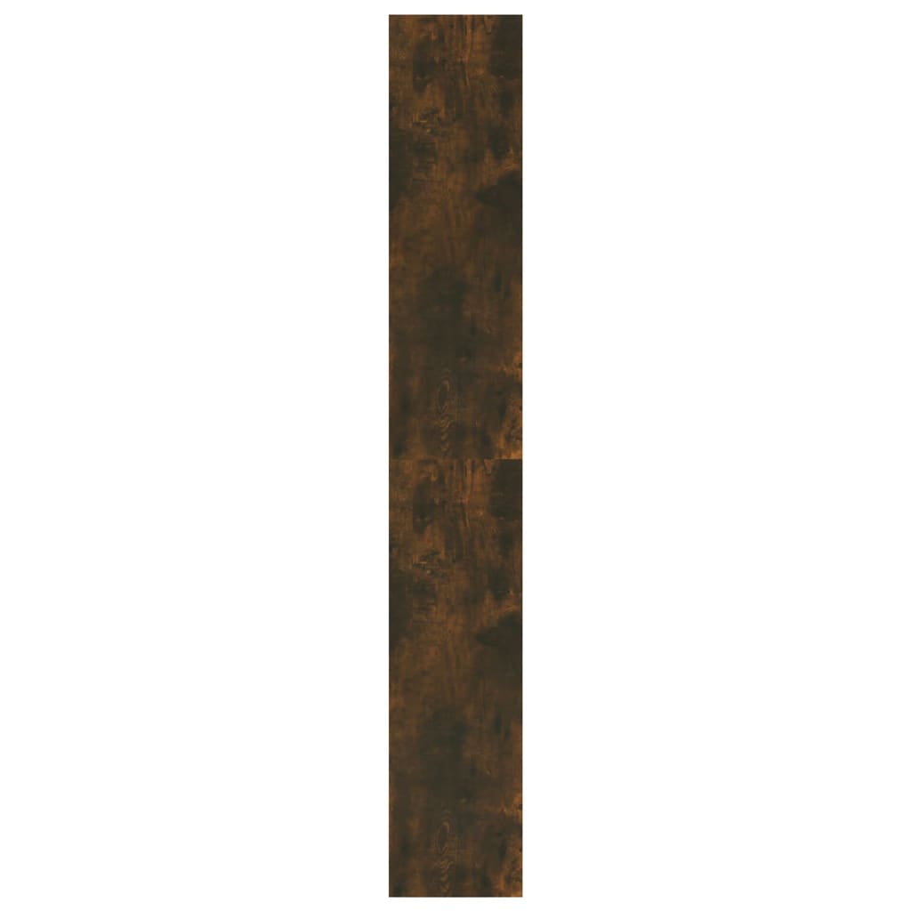 Bookcase/room divider smoked oak 80x30x198 cm wood material
