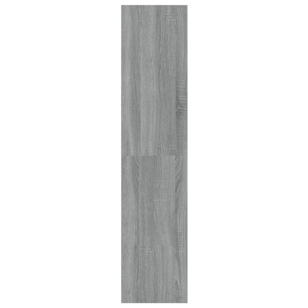 Bibliothèque/séparateur de pièce gris Sonoma 100×30×135 cm