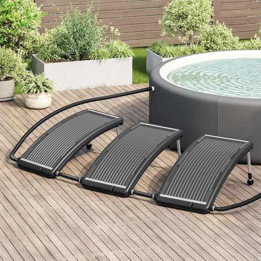 Gebogene Solar-Heizpaneele für Pool 3 Stk. 110x65 cm