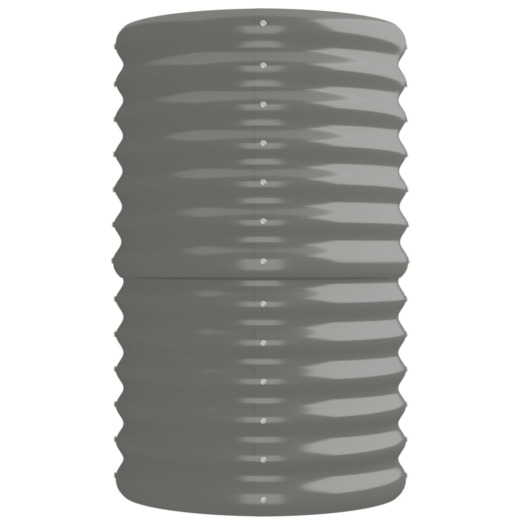 Hochbeet Verzinkter Stahl 224x40x68 cm Grau