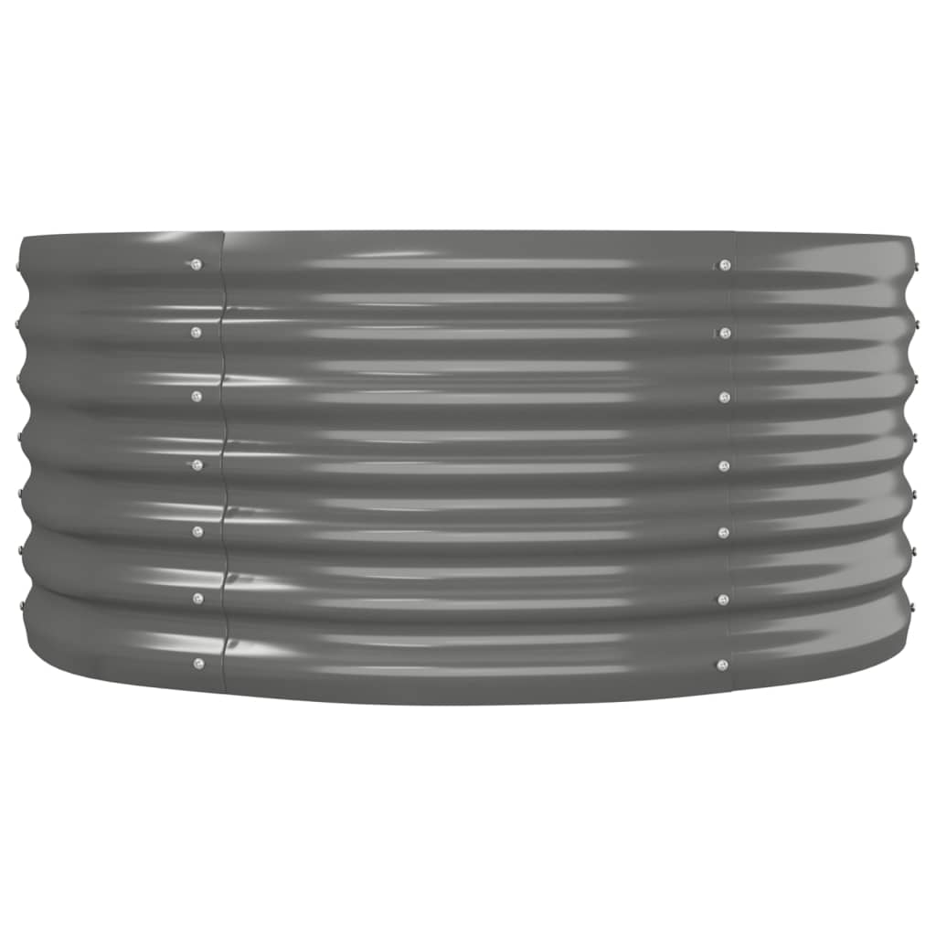 Hochbeet Verzinkter Stahl 152x80x36 cm Grau