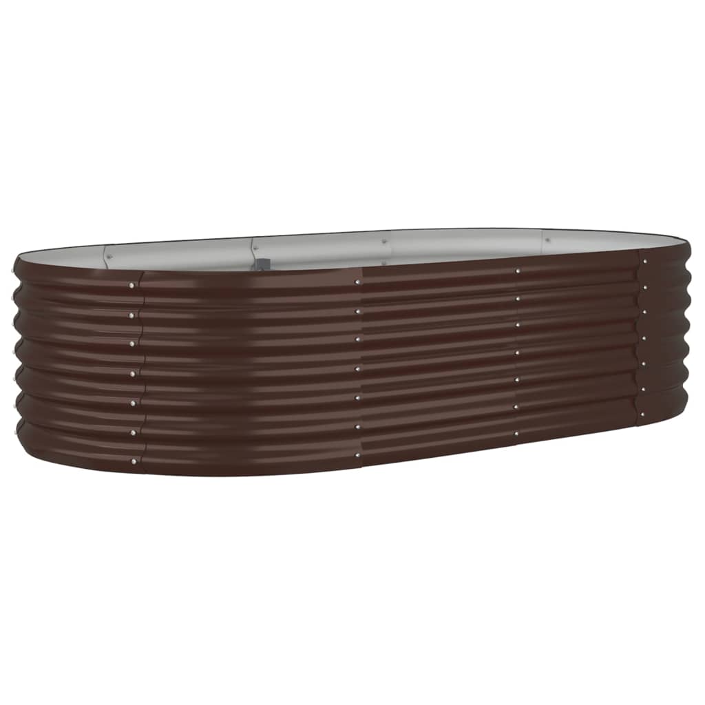 Hochbeet Verzinkter Stahl 152x80x36 cm Braun