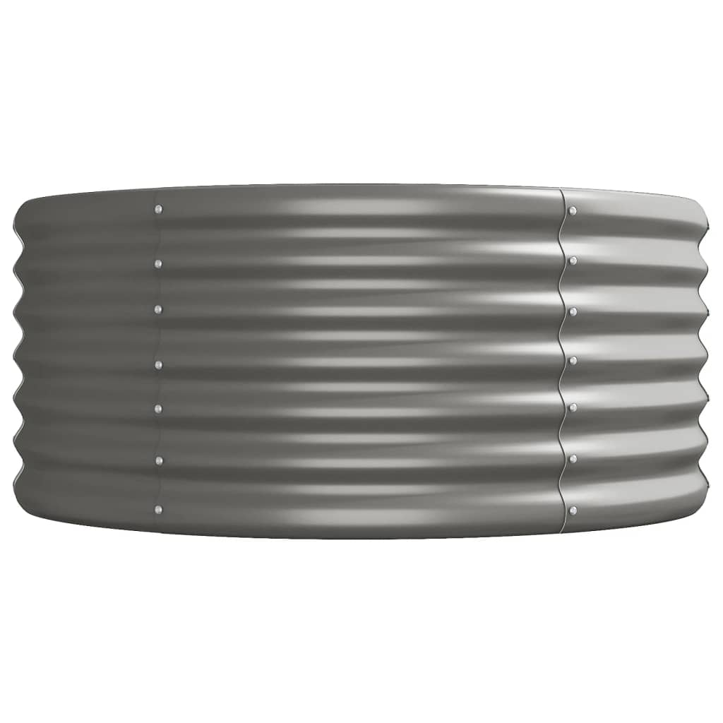 Hochbeet Verzinkter Stahl 620x80x36 cm Grau