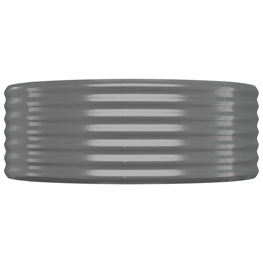 Hochbeet Verzinkter Stahl 175x100x36 cm Grau