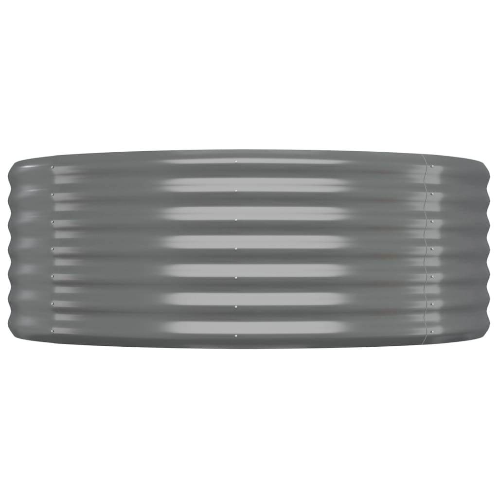 Hochbeet Verzinkter Stahl 249x100x36 cm Grau