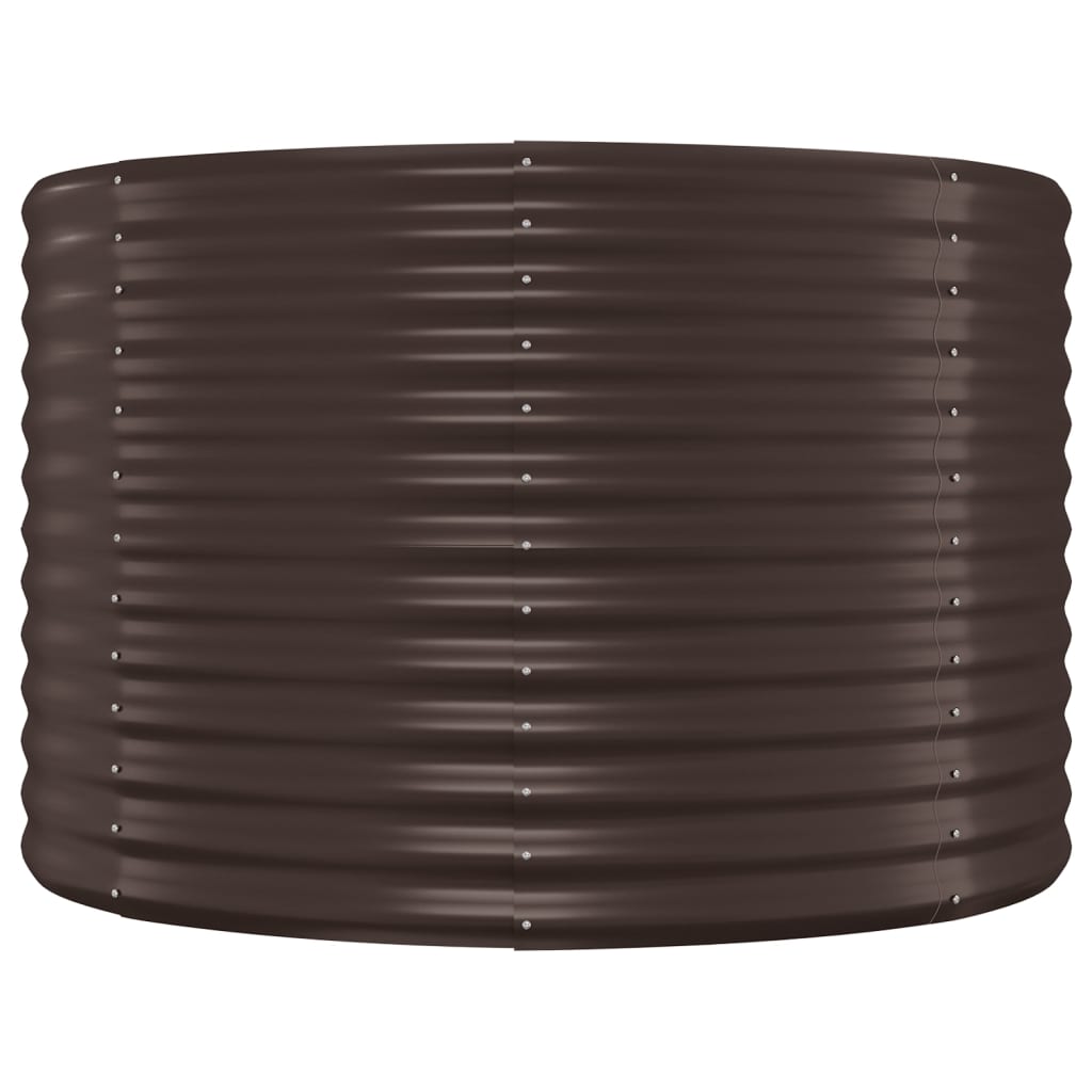 Hochbeet Verzinkter Stahl 249x100x68 cm Braun