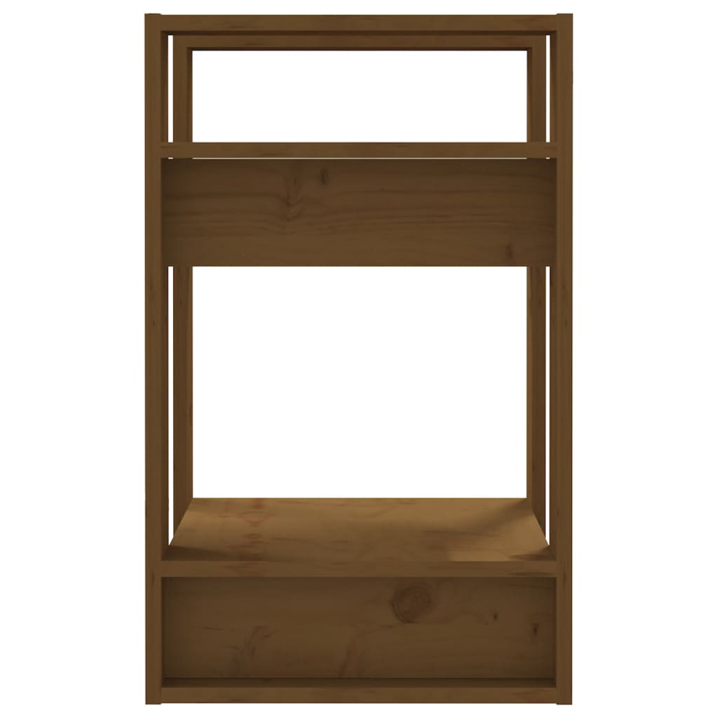 Bibliothèque/séparateur de pièce marron miel 41x35x57cm bois de pin massif