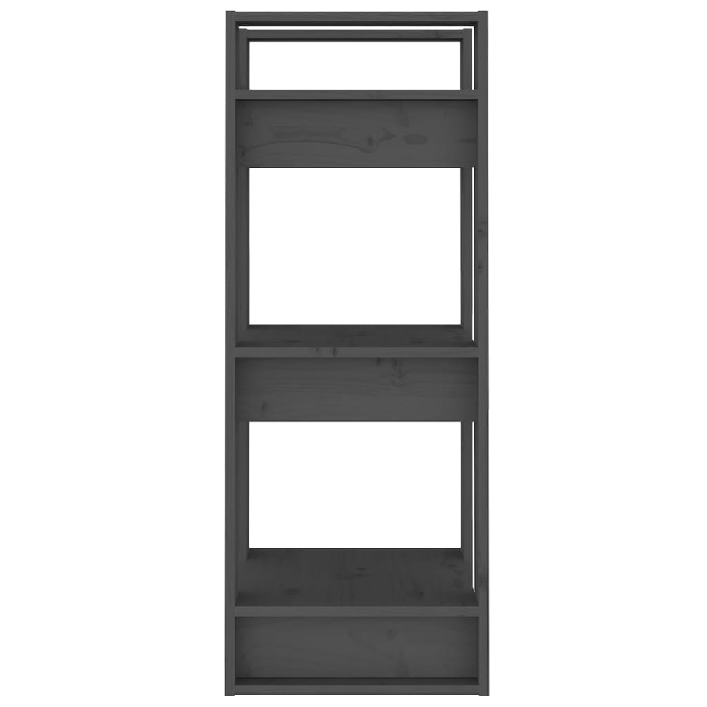 Bibliothèque/séparateur de pièce gris 41x35x91 cm bois de pin massif