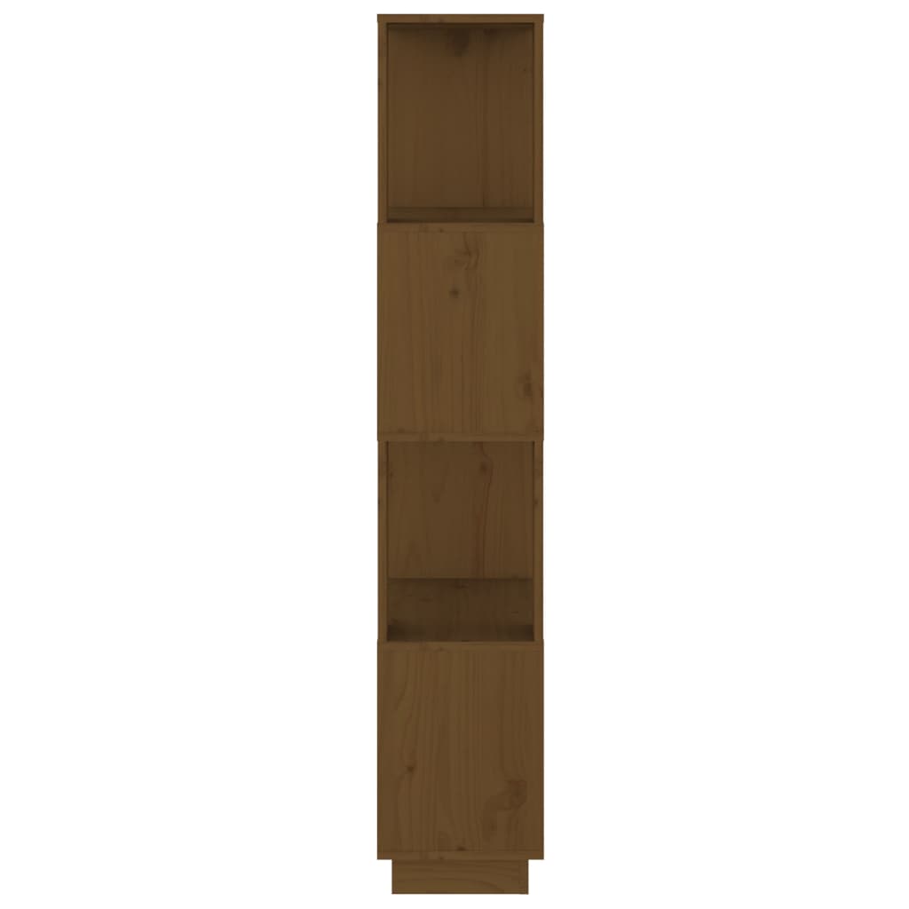 Bibliothèque/séparateur de pièce marron miel 51x25x132cm bois de pin massif