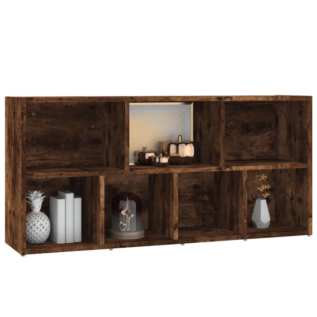 Bibliothèque chêne fumé 50x25x106 cm