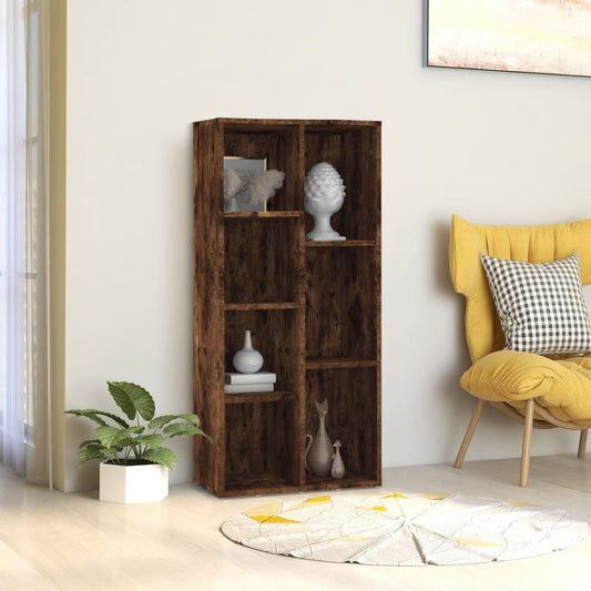 Bookcase smoked oak 50x25x106 cm