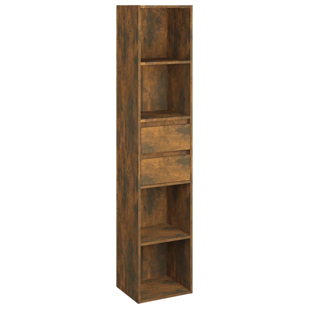 Bookcase smoked oak 36x30x171 cm wood material